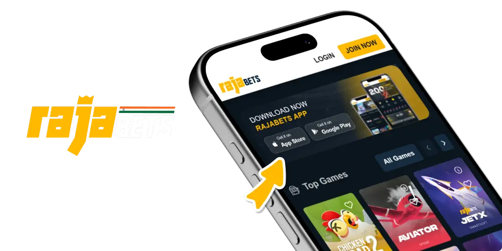 Rajabets mobile app for Android and iOS in India
